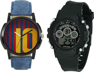 

SRK ENTERPRISE Kids Watch Combo With Stylish And Sporty Look LR 0010_ Black Sport Watch - For Boys