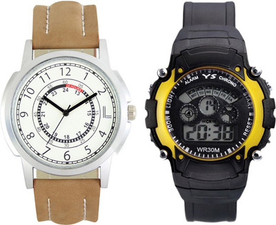 

SRK ENTERPRISE Kids Watch Combo With Stylish And Sporty Look LR 0017_ yellow Sport Watch - For Boys