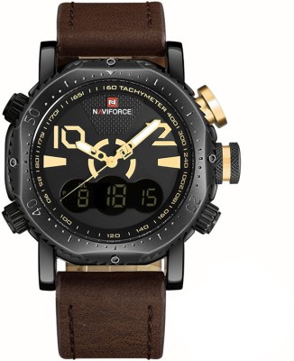 Naviforce 9094 Men Sport Military Watches Quartz Analog Digital Wrist Watch Watch  - For Men   Watches  (Naviforce)