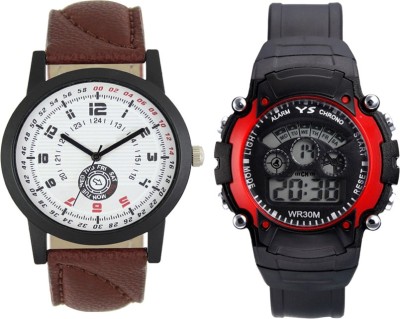 SRK ENTERPRISE Kids Watch Combo With Stylish And Sporty Look LR 0011_ Red Sport Watch  - For Boys   Watches  (SRK ENTERPRISE)