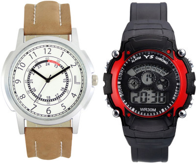 

CM Kids Watch Combo With Premium And Sporty Look LR 0017_ Red Sport Watch - For Boys