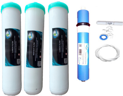 

Earth Ro System 1 Year RO service Kit Earth 100 GPD membrane with Jacco Inline set Solid Filter Cartridge(0.001, Pack of 8)