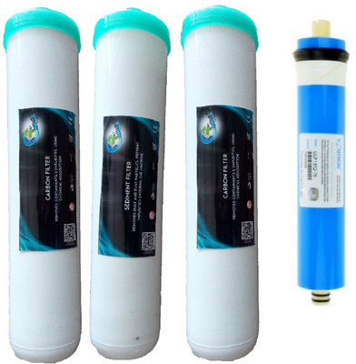 

Earth Ro System 1 Year RO service Kit,vontron with Jacco Inline set Solid Filter Cartridge(0.001, Pack of 4)