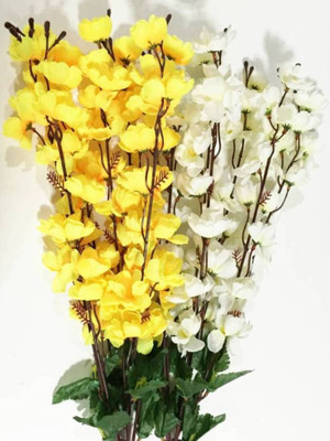 

paradise para-blsm-32 Multicolor Magnolia Artificial Flower(19 inch, Pack of 2)
