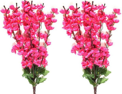 

paradise para-blsm-36 Pink Assorted Artificial Flower(19 inch, Pack of 2)