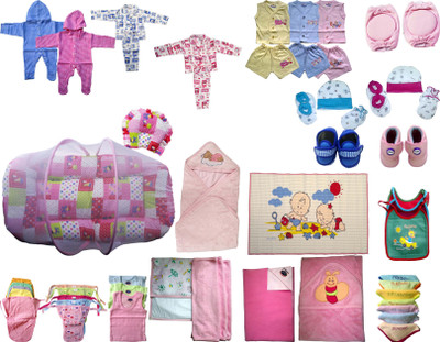 

Xchildhood Newborn Baby Care All Products Combo Set .(Multicolor)