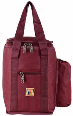 mahavir bags LUNCH BAGS Waterproof Lunch Bag(Maroon, 2 L)