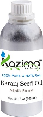 

KAZIMA Karanj Seed Cold Pressed Carrier Oil (300ML) 100% Pure Natural & Undiluted For Skin care & Hair treatment(300 ml)