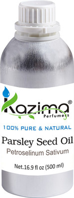 

KAZIMA Parsley Seed Essential Oil (500ML) 100% Pure Natural & Undiluted For Skin care & Hair treatment(500 ml)