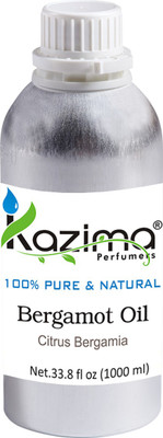 

KAZIMA Bergamot Essential Oil (1000ML) 100% Pure Natural & Undiluted For Skin care & Hair treatment(1000 ml)