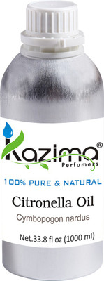 

KAZIMA Citronella Essential Oil (1000ML) 100% Pure Natural & Enjoy the Innumerable Benefits of Therapeutic Grade(1000 ml)