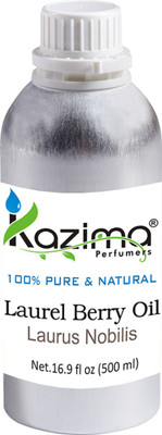 

KAZIMA Laurel Berry Essential Oil (500ML) 100% Pure Natural & Undiluted For Skin care & Hair treatment(500 ml)
