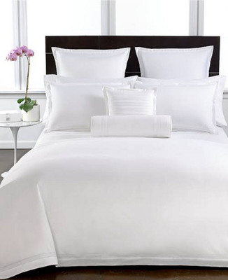 akr CREATION 200 TC Cotton Double Solid Flat Bedsheet(Pack of 1, White)