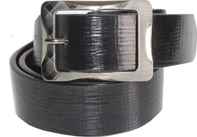 

Elgator Men Casual Black Artificial Leather Belt