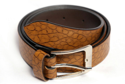 

D_Angal Men Tan Artificial Leather Belt