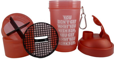 

Hyper Adam AN-35 Stylish Shaker With Tablet And protein Compartment 600 ml Shaker(Pack of 1, Red)