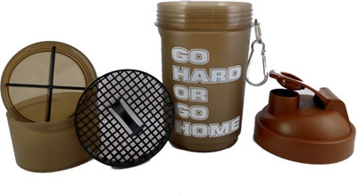 

Hyper Adam AN-32 Stylish Shaker With Tablet And protein Compartment 600 ml Shaker(Pack of 1, Brown)