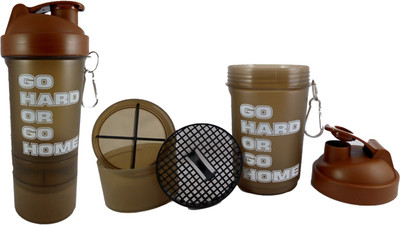 

Hyper Adam AN-32 Trendy Shaker With Tablet And protein Compartment 600 ml Shaker(Pack of 1, Brown)