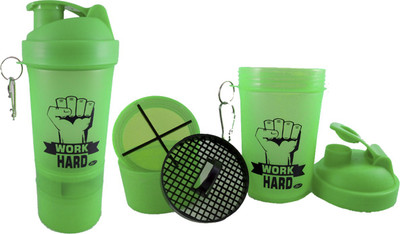 

Hyper Adam AN-33 Smart Shaker With Tablet And protein Compartment 600 ml Shaker(Pack of 1, Green)