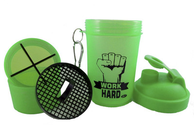 

Hyper Adam AN-33 Trendy Shaker With Tablet And protein Compartment 600 ml Shaker(Pack of 1, Green)