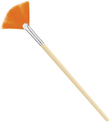 Techdizi Fan Makeup Brush Face Powder Cheek highlighter Bronzer Contour Powder brush(Pack of 1) available at flipkart for Rs.197