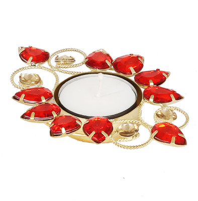 

Ambbi Collections Melamine Tealight Holder(Red, Pack of 1)