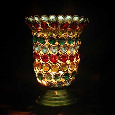 

Ambbi Collections Melamine Tealight Holder(Multicolor, Pack of 1)