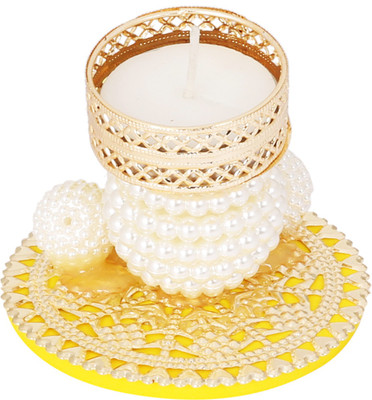 

Ambbi Collections Melamine Tealight Holder(Yellow, Pack of 1)