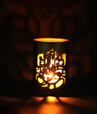 

Ambbi Collections Melamine Tealight Holder(Gold, Pack of 1)