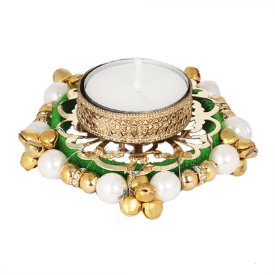 

Ambbi Collections Melamine Tealight Holder(Green, Pack of 1)