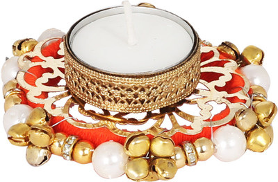 

Ambbi Collections Melamine Tealight Holder(Orange, Pack of 1)