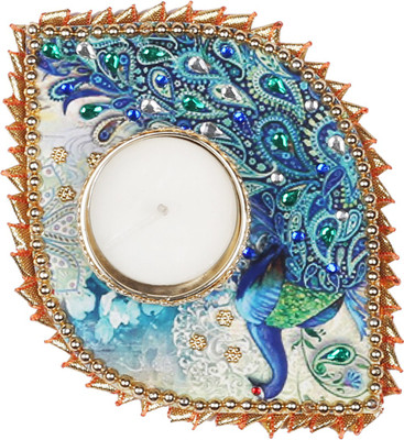 

Ambbi Collections Melamine Tealight Holder(Blue, Pack of 1)