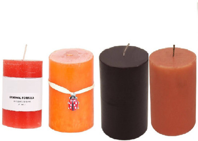 

Decore Craft Highly Fragrance Jar Candle (Multi color, Pack of 1) Pillar Candles Candle(Multicolor, Pack of 4)
