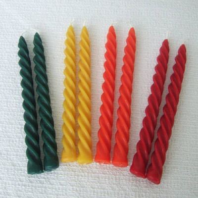 

Decore Craft Wax Spiral Pillar Long Time Burning Set of 12pc Candle Pillar Candles Candle(Multicolor, Pack of 8)