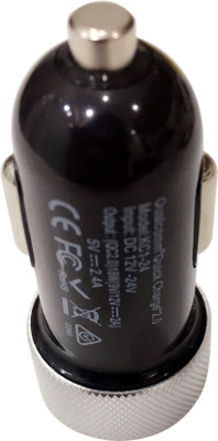 

ddpl 2.4 Amp Turbo Car Charger(Black), Silver black