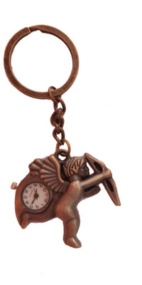 

JOSHISNEST Cute Love Cupid Watch Key Chain(Brown)
