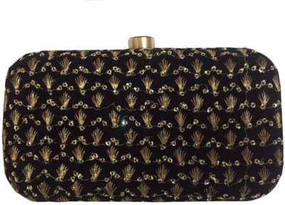 

iconic jewellery Party Black Clutch