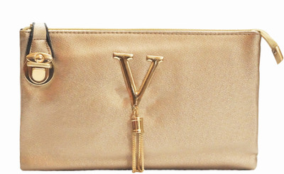 

Vertex Casual Gold Clutch