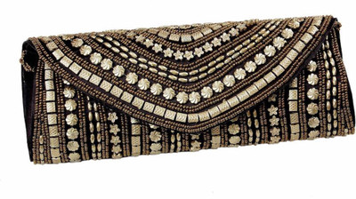 

iconic jewellery Party Black Clutch