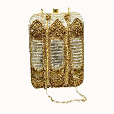 

FALAH Party Gold Clutch