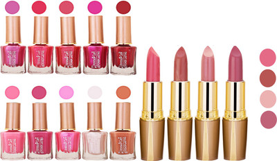 

Aroma Care Wholesale Rate Combo Of Nail Polish And RG Lipstick 52(Set of 2)