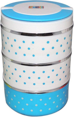 

kitchen hub Adjustable Tiffin Box 3 Layer 3 Containers Lunch Box(750 ml), Multicolor