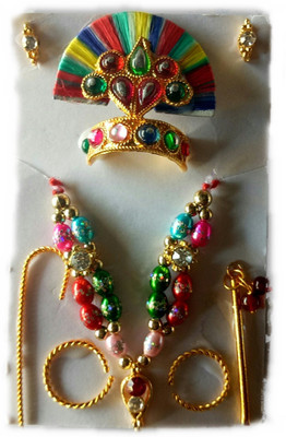 

MNAONLINE Laddu Gopal Jewellery Set Beautiful Shringar Set Deity Ornament(Laddu Gopal, Bal Gopal, Thakur Ji)