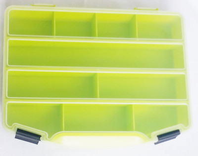 

golden 10 Compartments plastic storage box(Green)