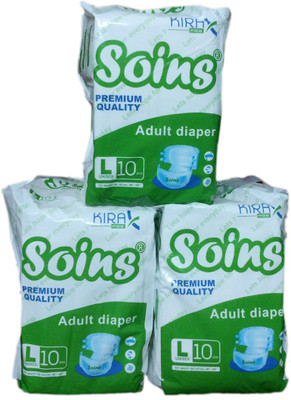 

soins Large3 Adult Diapers - L(30 Pieces)