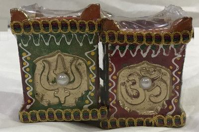 

ARCS Agencies Terracotta (Pack of 2) Table Diya Set(Height: 4 inch)
