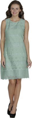

Svt Ada Collections Women's Shift Green Dress