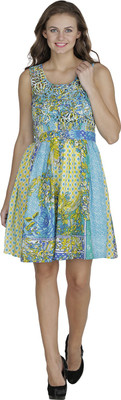 

Svt Ada Collections Women's Gathered Blue Dress