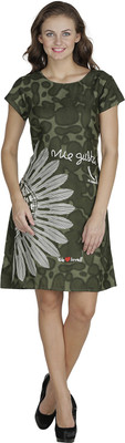 

Svt Ada Collections Women' A-line Green Dress