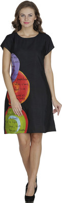 

Svt Ada Collections Women's A-line Black Dress, Navy blue